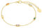 s.Oliver Armband 925 Sterling Silber Damen Armschmuck, mit Zirkonia synth., 17+3 cm, Gold, Kommt in Schmuck Geschenk Box, 2035508