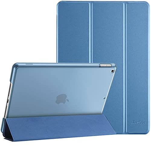 ProCase Hülle für iPad 9./8./7. Generation 10,2 Zoll 2021 2020 2019, Schutzhülle Smart Case Cover Kompatibel mit iPad 9/8/7 –Blau