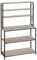 VASAGLE Scaffale da Cucina, Supporto per Forno a Microonde, Portaoggetti a 6 Ripiani con 6 Ganci per Bar, Struttura in Acciaio, Industriale, 40 x 100 x 167 cm, Greige e Nero KKS039K02