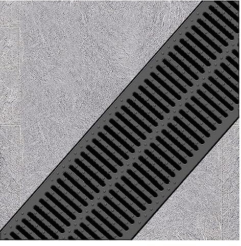 Drenaje de zanjas canal Exterior Rejilla De Alcantarillado Rejilla De Desagüe, Duradero Resistente Tapa De Desagüe Rejilla De Canal De Zanja, Accesorios Para Zanjas De Drenaje Para Jardín Calzada ( Si