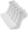 ZAKASA Chaussettes à Doigts Homme Sport: Socquettes Orteils Séparés Chaussette Basse 5 Doigts de Pieds Coton Chaussettes Five Fingers Respirant pour Running Fitness 43-46 Blanc 5 Paires