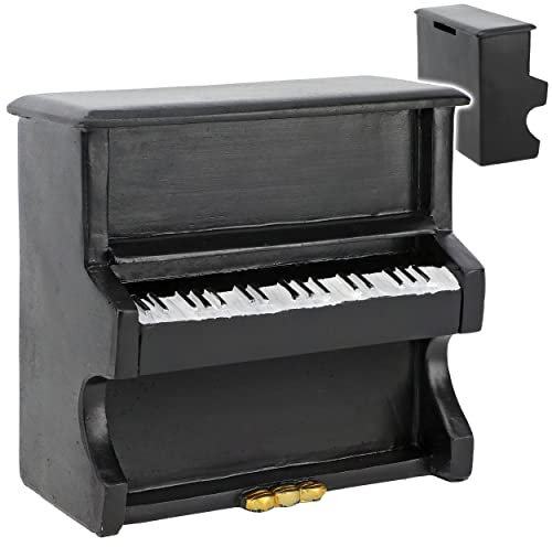 alles-meine.de GmbH große Spardose - Klavier/Piano - stabile Sparbüchse aus Porzellan/Keramik - Sparschwein - lustig witzig - Musik Instrument/Instrumente Unterricht - Reis..