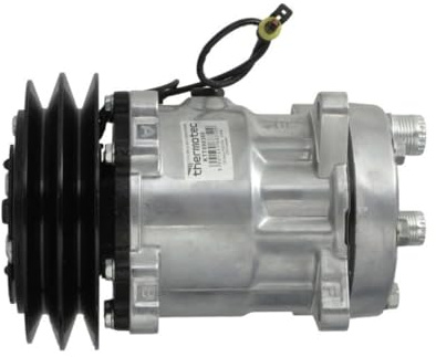 THERMOTEC A/C Kompressor für Klimaanlage Klimakompressor mit ID: SD7H15 Kältemittel: R134a PAG 46 mit 150mm Riemenscheibe 04437338 04411400 65204001 KTT090360