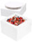 LYCN 15 Pack Cardboard Square Cake Box with Cake Cardboard, 10 inch Tall Cake Boxes with Transparent Window, White Bakery Boxes Large Baking Boxes for Multi-Layer Cakes Dessert Pastry Pies Donuts