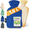 HOT.N.CHILL® Premium Wärmflasche mit Bezug I 1.5L I Extra weich & kuschelig I Wärmeflasche groß aus Naturkautschuk auslaufsicher & getestet I Hot Water Bottle I Bettflasche für Erwachsene & Kinder