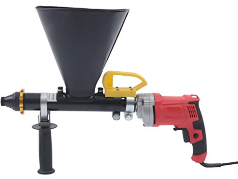 Mörtel- und Fugenpistole 700 W Abdichtungspistole Zementmörtelpistole Mörtelspritzgerät Mörtelpumpe + 2 Düsen Zubehör