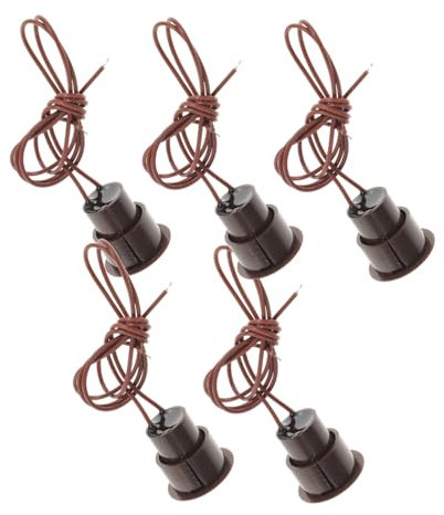 iplusmile 5stücke Türalarm Fensteralarm Magnetisch Reed Sicherheitsalarm Hochwertiger Kunststoff Einfache Installation Öffnungs Und Schließzustand Erkennen Alarm Auslösen Kompatibel Mit