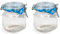 Acan Tradineur - Pack de 2 tarros de Vidrio herméticos Primizie, Incluyen Junta de Goma, Bote, Frasco Multiusos para almacenar conservas, legumbres, Pasta, Galletas - 13 x 10 cm - 750 ml