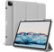 GKABXY Étui pour iPad Pro 12,9 Pouces 6e/5e/4e génération 2022/2021/2020 avec Porte-Crayon, Dos en TPU Souple Simple, Veille/réveil Automatique pour étui iPad 12,9 Pouces, Gris
