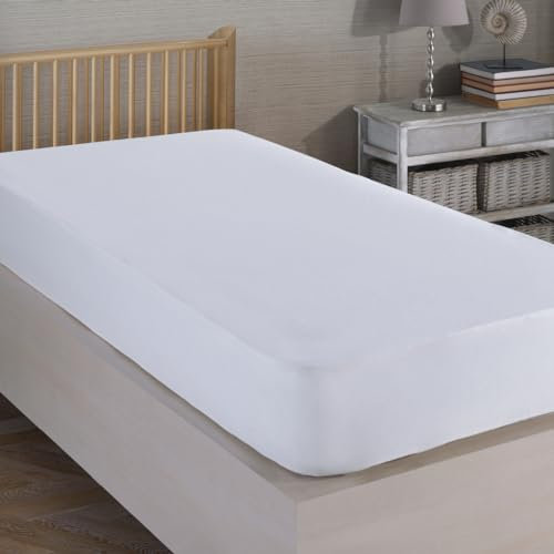 Nordqueen komplett elastischer Matratzenschoner wasserdicht & atmungsaktiv aus Baumwolle bietet Matratzenschutz, Nässeschutz dient als Matratzenauflage, für Babys und Erwachsene (90X190 cm)