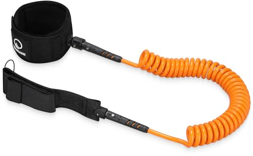 TSUNAMI Sup Leash, Surfboard Leash Board Sup Sicherheitsleine, SUP-Board Zubehör, 360° rotierendes System, Material: Neopren/Nylon/PVC/Stahl