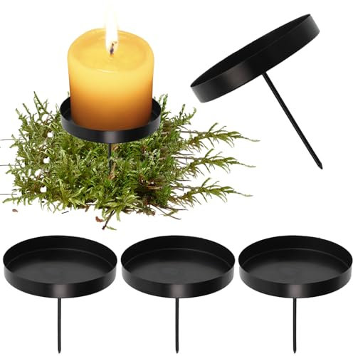 Set di 4, portacandele Aolkee, portacandele in ferro, vintage, retrò, per matrimoni, feste, decorazione da tavolo