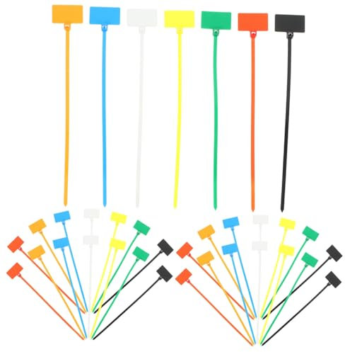 KONTONTY Self-Locking 4x150mm Cable Ties Markers 250pcs Assorted for Electronics Home