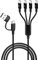 GELRHONR Multi USB C Fast Charging Cable 3A, Nylon 4 in 2 USB A/C to 4 Type-CY Splitter Cable with Compatible Tablets,Pad,Laptop,4FT/1.25M