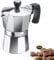 Westmark Espressokocher Brasilia, 1 Stk – Klassischer Kaffeekocher für 3 Tassen – Robuster Kaffeebereiter aus Aluminium für aromatischen Kaffee – Silber/Schwarz