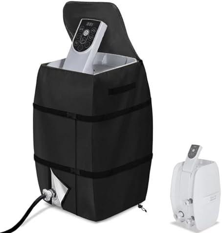 Hot Tub Cover, Lazy Spa Pump Cover, Hot Tub Shelter, Hot Tub Pump Cover, Lazy Spa Accessories for Hot Tub, Thermal Cover Hot Tub, Inflatable Bathtub Pump Cover for Outdoor Pools Outdoor (black)