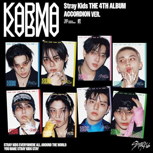 Stray Kids Karma 4th Full Album Accord Ver 8 Set (All Member 8 Version Set)