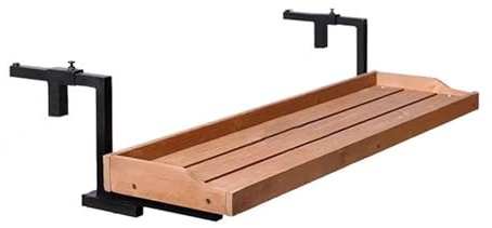TapferBahn Tavolo da Balcone Sospeso,Tavolo da Appendere Ringhiera,Tavolino Sospeso da Balcone Salvaspazio,Tavolo da Appendere alla Ringhiera del Balcone,Stabile Costruzione,per Piccoli Spazi