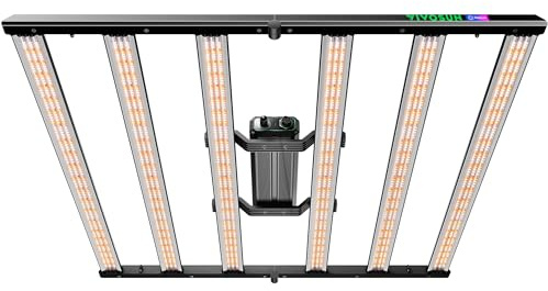 VIVOSUN LumaLight 500W LED Pflanzenlampe, Vollspektrum Grow Lampe und leistungsstarkes Grow Light mit hoher PPFD, dimmbar, starke Canopy-Durchdringung für Wachstum & Blüte im Growzelt 120x120 cm