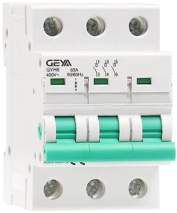 Disjoncteur principal triphasé GYH8 63 A 100 A 125 A, isolant for usage domestique ou industriel, 400 V, 1 pièce(125A)