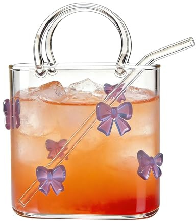 Jarrón de flores en forma de bolsillo – Vaso de cristal transparente de 720 ml, exhibición decorativa de mesa, elegante sistema de soporte de bebidas, accesorio de decoración de mesa transparente para
