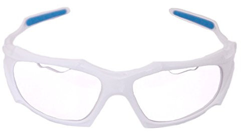 Python Full marco/marco blanco lente (Clear) de raquetbol ojo protección (Pickleball, Squash) (gafas, gafas, Eyeguard)