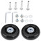 Mtsooning 2 Stück 64x18mm Kofferrollen Ersatzrollen, Koffer Rollen Ersatz mit Montagezubehör, Ersatz Gepäck Koffer Ersatzräder, Gummi Ersatz Wheels für Trolley Koffer Reisekoffer Ersatzrad