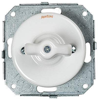 FONTINI - GARBY COLONIAL - Double Va & Vient et Manette Porcelaine Blanche Réf. 31302173