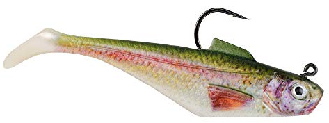 Berkley PowerBait Pre-Rigged Swim Shad Fishing Bait, HD Rainbow Trout, 3in | 8cm, Irresistible Scent & Flavor, Realistic Profile, Ready-to-Fish, Ideal for Bass, Walleye, Pike and More