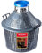 KADAX - Globo de Cristal con Cesta de plástico, Abertura Ancha, tapón de Goma, Globo de fermentación de Vino, Botella de Cristal, gallone, Recipiente de fermentación,Beige, 25l