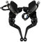 Motorrad Kupplungshebel Bremsgriff Universal CNC Aluminium Bremshebel Griff Doppelscheibe Bremskupplung, Universal Motorrad Bremsmeister Zylinder Hebel Hydraulisch Kupplung,Schwarz