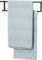 Sealskin Carré Handtuchhalter 2-Fach, Handtuchreck zur Aufbewahrung von bis zu 2 großen Handtüchern, ideal für kleine Badezimmer und Gäste-WC, Metall, Schwarz-matt pulverbeschichtet, BxHxT 48x12x12cm