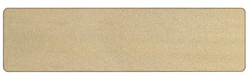 Primaflor Kurzflor Wohnzimmerteppich - Macao, Beige, 80x300 cm, Viele Größen und Farben, Moderner Teppich für Kinderzimmer, Arbeits- und Schlafzimmer, Fußbodenheizung geeigneter Teppichläufer