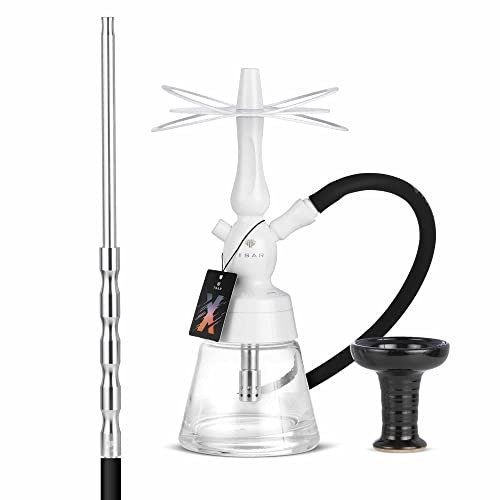 Chicha complète Tsar Molotov X + Blanc - Chicha avec manche aluminium et foyer phunnel