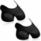 2 Pairs Sneaker Crease Protectors Anti Wrinkle Guards Prevent Front Creases for Toe Box Creases & Wrinkles Shoes Crease Protector for Running Casual Shoes for Men Women UK(7-12) - Black