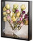 JOSON Bilderrahmen, getrocknete Blumen, aus Holz, dekorativ, schwimmend, 20,3 x 30,5 cm, Schwarz