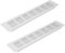Vent Systems Lot de 2 grilles d'aération en aluminium blanc 60 x 300 mm avec moustiquaire. Applications CVC, chauffage, refroidissement et ventilation