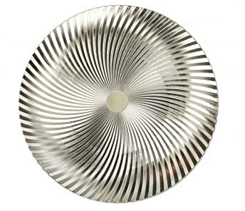 BRANDANI - Set 4 Sottopiatto Vortice Champagne Tavola Natalizia 33 cm 51036
