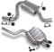 ATEC Germany Auspuff Schalldämpfer Set 1x Mittelschalldämpfer, 1x Endschalldämpfer, mit Montagematerial Kompatibel mit SKODA OCTAVIA 2 (1Z3) (1Z5), VW GOLF 5 Variant (1K5), JETTA III (1K2)