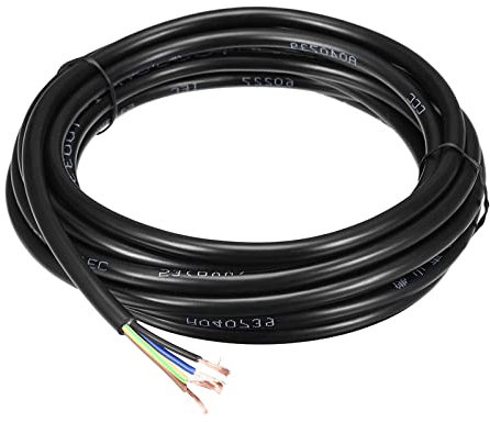 Rebower Filo RVV Cavo 4 Rame Rivestito PVC Conduttore, [per Auto Solare RV Invertitore] - 18AWG / 16. 4Ft / 0. 75x4 / Nero