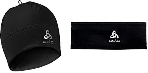 Odlo Unisex POLYKNIT WARM ECO Mütze & Unisex POLYKNIT LIGHT ECO Stirnband
