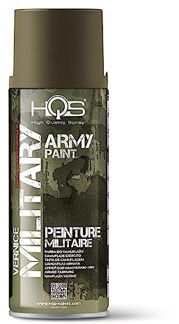 HQS High Quality Spray Bombe aérosol 400 ml de peinture Camouflage Army, Vert Canne