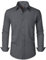 J.VER Herren Hemd Langarm Grau Freizeithemden Regular Fit Business Hemden Faltenfrei Formales Anzug Hemd mit Tasche XL