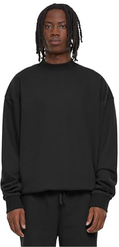 Urban Classics Herren Sweatshirt Light Terry Crew, lässiger Pullover für Männer, Rundhalsausschnitt, Oversized Fit