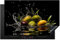 KitchenYeah© Herdabdeckplatte Induktion Schutzmatte Küche Herdabdeckung Ceranfeld Induktionsmatte Cerankochfeld Abdeckung Olive - Grün - Wasser - Schwarz - 81.6x52.7 cm