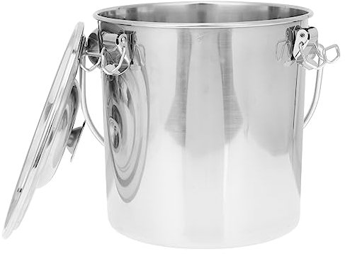 SOLUSTRE Haushalt Edelstahl Eimer Camping Feuerlöscher Eimer Küche Aufbewahrungseimer