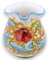 SICILIA BEDDA CAPACI Cannata Siciliana, Brocca in Ceramica Caltagirone, con Diverse opzioni Misura (1pz) Decoro Barocco e Floreale - Misura Piccola