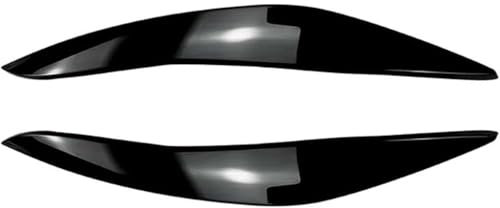 GYHRLG Auto Scheinwerfer Augenbrauen für BMW 5 Series F10 F11 2011-2014, Scheinwerferabdeckung Augenlid Abdeckung Dekoration Augenlider Zierabdeckung