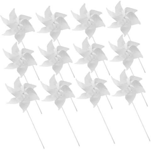 JOINPAYA 20stücke DIY Malerei Windräder Kindergarten Junge Mädchen Papier Windmühle Windräder Unfertiges Leeres Windrad Für Junge Mädchen DIY-Spielzeug Für Draußen