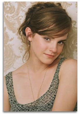 Emma WatsonArtist Albumcover-Poster, Leinwand, Gemälde, Poster, Ölgemälde, Druck, Poster, Kunstalbum, Wohngemälde, Wohnzimmer-Dekoration, Leinwand, Art-Deco, Wanddekoration, 20 x 30 cm, ungerahmter